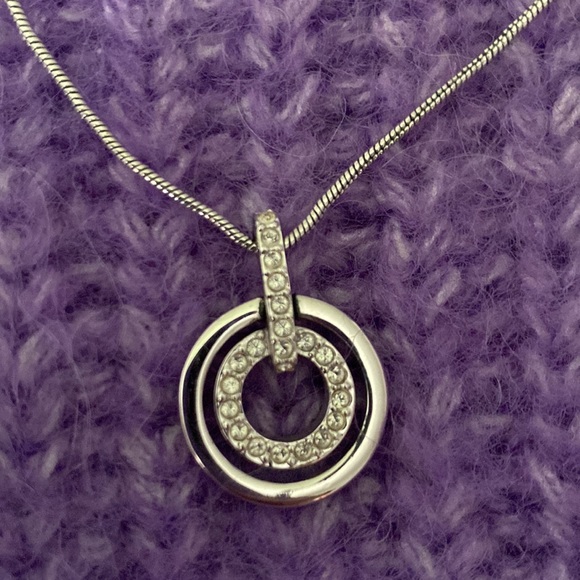 Real sliver diamond necklace - Picture 2 of 3